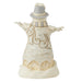 Jim Shore : Wdlnd Carved Snowman Hat Fig - Jim Shore : Wdlnd Carved Snowman Hat Fig