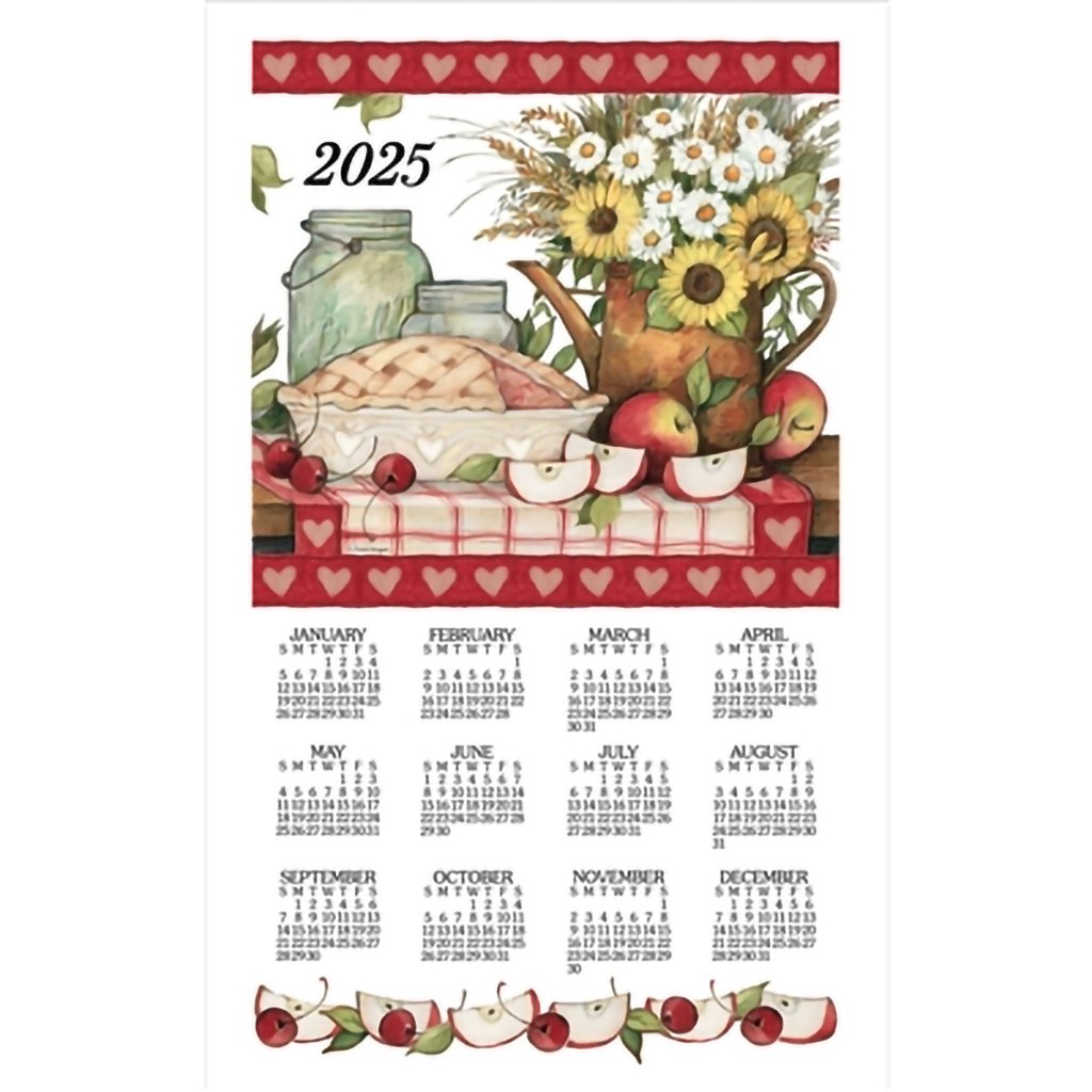 Kay Dee Designs 2025 Calendar Towel Apple Pie Annies Hallmark and