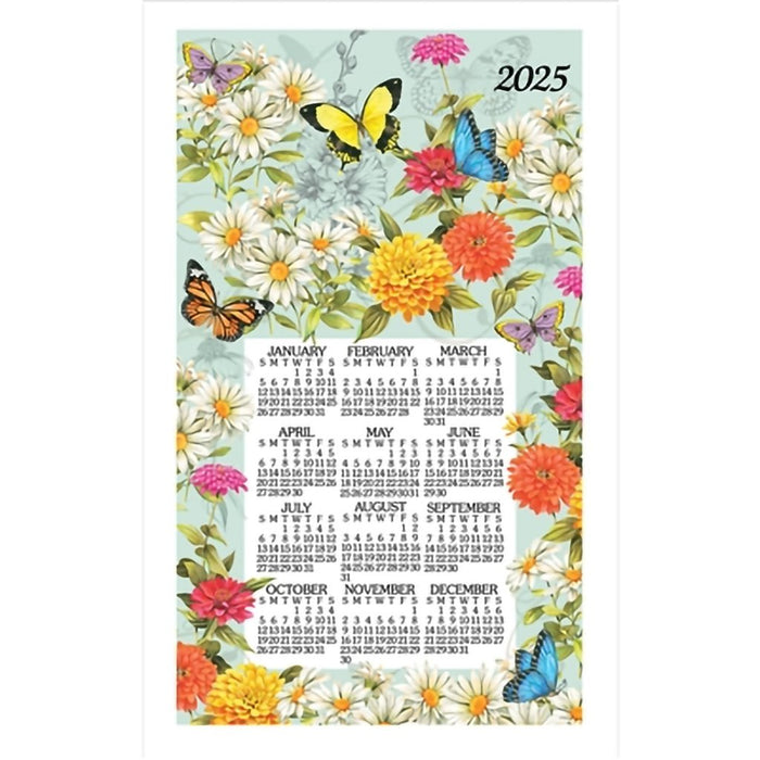 Kay Dee Designs : 2025 Calendar Towel - Butterfly Garden - Kay Dee Designs : 2025 Calendar Towel - Butterfly Garden