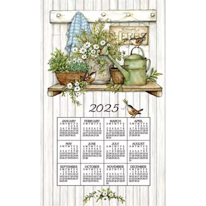 Kay Dee Designs : 2025 Calendar Towel - Fresh Herbs - Kay Dee Designs : 2025 Calendar Towel - Fresh Herbs