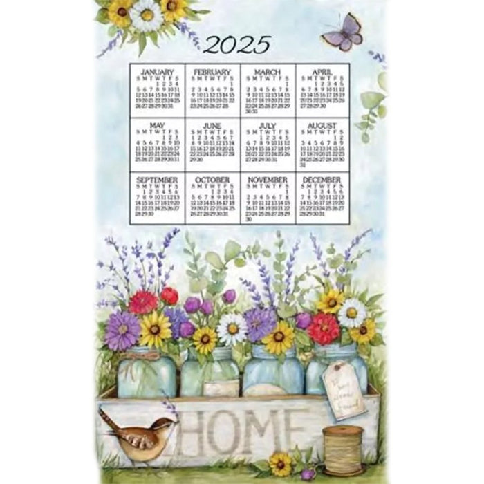 Kay Dee Designs : 2025 Calendar Towel - Home Floral - Kay Dee Designs : 2025 Calendar Towel - Home Floral