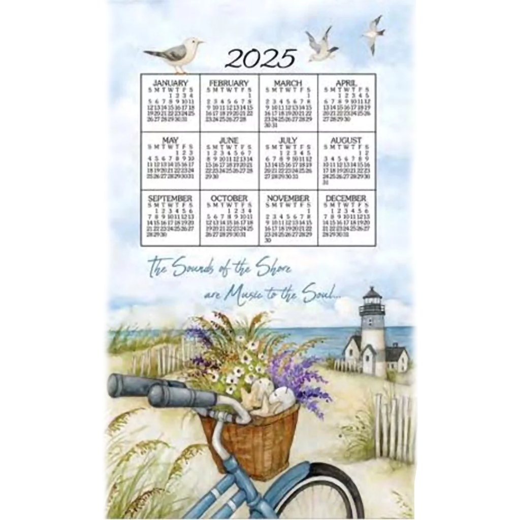 Kay Dee Designs 2025 Calendar Towel Seashore Annies Hallmark and