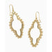 Kendra Scott : Abbie Beaded Open Frame Earrings - Gold - Kendra Scott : Abbie Beaded Open Frame Earrings - Gold