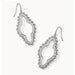 Kendra Scott : Abbie Beaded Open Frame Earrings - Silver - Kendra Scott : Abbie Beaded Open Frame Earrings - Silver