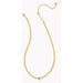 Kendra Scott : Abbie Gold Beaded Necklace in Azalea Illusion - Kendra Scott : Abbie Gold Beaded Necklace in Azalea Illusion