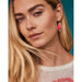 Kendra Scott : Abbie Gold Pave Frame Drop Earrings in Cranberry Illusion - Kendra Scott : Abbie Gold Pave Frame Drop Earrings in Cranberry Illusion