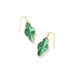 Kendra Scott : Abbie Gold Pave Frame Drop Earrings in Green Illusion - Kendra Scott : Abbie Gold Pave Frame Drop Earrings in Green Illusion