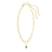 Kendra Scott : Abbie Gold Pave Frame Multi Strand Necklace in Green Illusion - Kendra Scott : Abbie Gold Pave Frame Multi Strand Necklace in Green Illusion