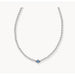 Kendra Scott : Abbie Silver Beaded Necklace in Light Blue Mother - of - Pearl - Kendra Scott : Abbie Silver Beaded Necklace in Light Blue Mother - of - Pearl