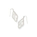 Kendra Scott : Abbie Silver Pave Frame Drop Earrings in Ivory Mother - of - Pearl - Kendra Scott : Abbie Silver Pave Frame Drop Earrings in Ivory Mother - of - Pearl