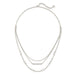 Kendra Scott : Addison Triple Strand Necklace in Silver - Kendra Scott : Addison Triple Strand Necklace in Silver