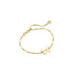 Kendra Scott : Blair Gold Bow Small Delicate Chain Bracelet in Iridescent Drusy - Kendra Scott : Blair Gold Bow Small Delicate Chain Bracelet in Iridescent Drusy