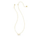 Kendra Scott : Blair Gold Bow Small Short Pendant Necklace in Iridescent Drusy - Kendra Scott : Blair Gold Bow Small Short Pendant Necklace in Iridescent Drusy