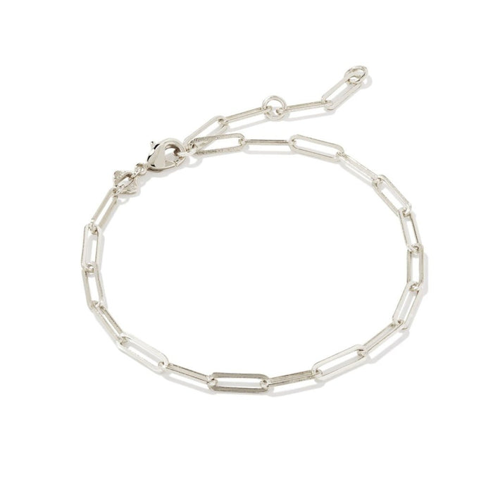 Kendra Scott : Courtney Paperclip Bracelet in Silver - Kendra Scott : Courtney Paperclip Bracelet in Silver