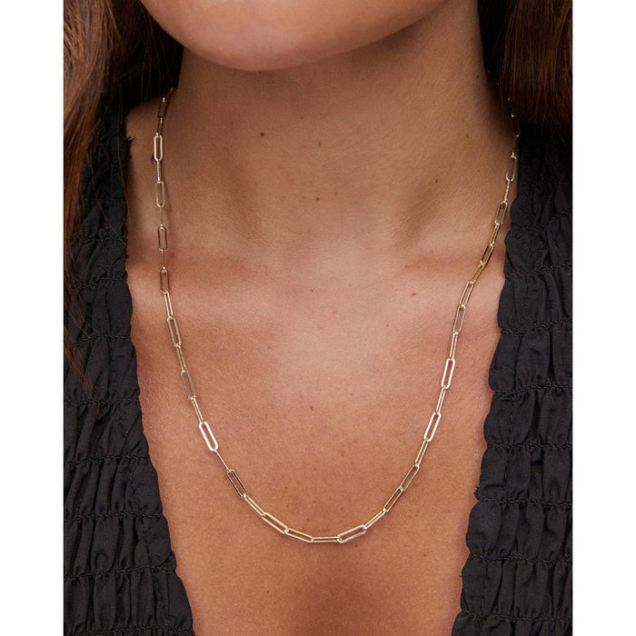 Kendra Scott : Courtney Paperclip Necklace in Gold - Kendra Scott : Courtney Paperclip Necklace in Gold