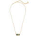 Kendra Scott : Elisa Gold Pendant Necklace in Abalone Shell - Kendra Scott : Elisa Gold Pendant Necklace in Abalone Shell