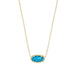 Kendra Scott :Elisa Gold Pendant Necklace in Bronze Veined Turquoise - Kendra Scott :Elisa Gold Pendant Necklace in Bronze Veined Turquoise