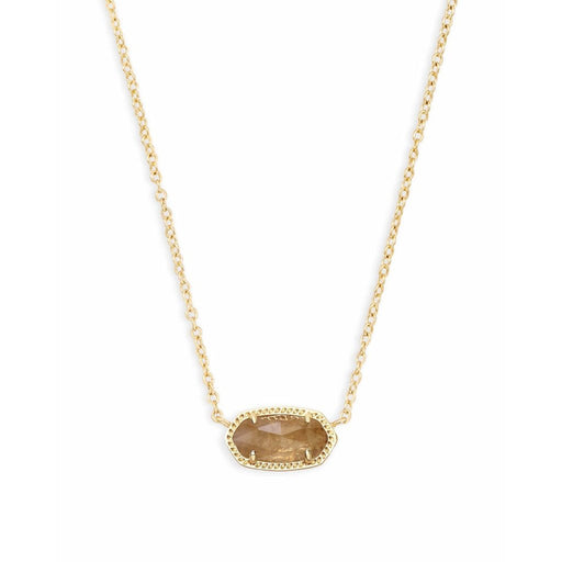 Kendra Scott : Elisa Gold Pendant Necklace in Citrine - Kendra Scott : Elisa Gold Pendant Necklace in Citrine