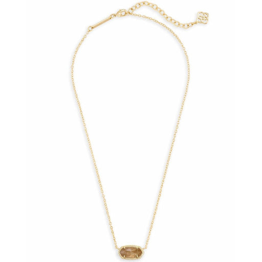 Kendra Scott : Elisa Gold Pendant Necklace in Citrine - Kendra Scott : Elisa Gold Pendant Necklace in Citrine