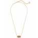 Kendra Scott : Elisa Gold Pendant Necklace in Citrine - Kendra Scott : Elisa Gold Pendant Necklace in Citrine