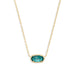 Kendra Scott : Elisa Gold Pendant Necklace in London Blue Glass - Kendra Scott : Elisa Gold Pendant Necklace in London Blue Glass