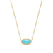 Kendra Scott : Elisa Gold Pendant Necklace in Turquoise - Kendra Scott : Elisa Gold Pendant Necklace in Turquoise