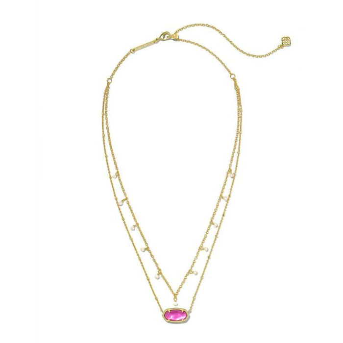 Kendra Scott : Elisa Pearl Multi Strand Necklace - Gold Azalea Illusion - Kendra Scott : Elisa Pearl Multi Strand Necklace - Gold Azalea Illusion