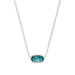 Kendra Scott : Elisa Silver Pendant Necklace in London Blue Glass - Kendra Scott : Elisa Silver Pendant Necklace in London Blue Glass