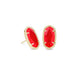 Kendra Scott : Ellie Gold Stud Earrings in Red Illusion - Kendra Scott : Ellie Gold Stud Earrings in Red Illusion