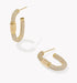 Kendra Scott : Emery Hoop Earrings - Gold White Crystal - Kendra Scott : Emery Hoop Earrings - Gold White Crystal