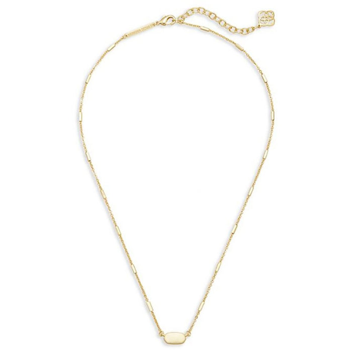 Kendra Scott : Fern Pendant Necklace in Yellow Gold - Kendra Scott : Fern Pendant Necklace in Yellow Gold