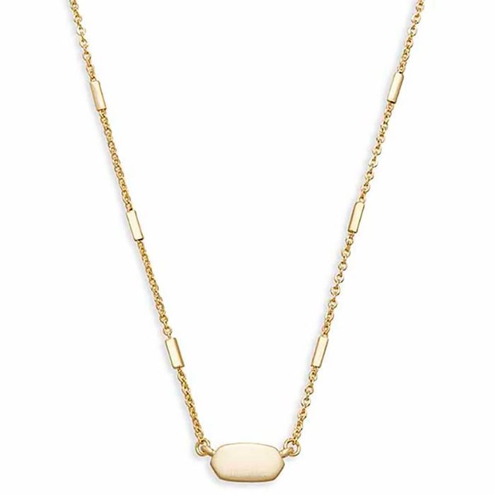 Kendra Scott : Fern Pendant Necklace in Yellow Gold - Kendra Scott : Fern Pendant Necklace in Yellow Gold