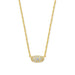 Kendra Scott : Grayson Gold Pendant Necklace in White Crystal - Kendra Scott : Grayson Gold Pendant Necklace in White Crystal