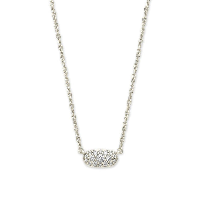 Kendra Scott : Grayson Silver Crystal Necklace - Kendra Scott : Grayson Silver Crystal Necklace