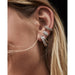 Kendra Scott : Grayson Silver Stud Earrings in White Crystal - Kendra Scott : Grayson Silver Stud Earrings in White Crystal