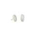 Kendra Scott : Grayson Silver Stud Earrings in White Crystal - Kendra Scott : Grayson Silver Stud Earrings in White Crystal