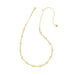 Kendra Scott : Holland Gold Strand Necklace in White Crystal - Kendra Scott : Holland Gold Strand Necklace in White Crystal