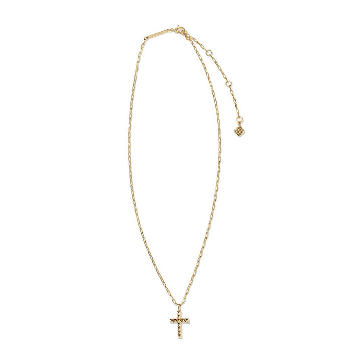 Kendra Scott : Jada Cross Short Pendant Necklace in Gold - Kendra Scott : Jada Cross Short Pendant Necklace in Gold