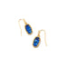 Kendra Scott : Lee Gold Drop Earrings - Navy Abalone - Kendra Scott : Lee Gold Drop Earrings - Navy Abalone