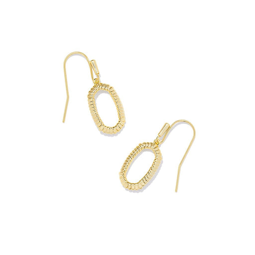 Kendra Scott : Lee Ridge Open Frame Earrings in Gold - Kendra Scott : Lee Ridge Open Frame Earrings in Gold