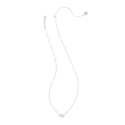 Kendra Scott : Mini Abbie Silver Satellite Short Pendant Necklace in Ivory Mother - of - Pearl - Kendra Scott : Mini Abbie Silver Satellite Short Pendant Necklace in Ivory Mother - of - Pearl