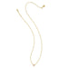 Kendra Scott : Mini Ari Heart Gold Satellite Short Pendant Necklace in Rose - Kendra Scott : Mini Ari Heart Gold Satellite Short Pendant Necklace in Rose