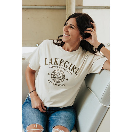 Lakegirl : Ringspun Short Sleeve Tee in Cappuccino - Lakegirl : Ringspun Short Sleeve Tee in Cappuccino