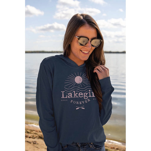 Lakegirl : Sun Paddle Hoodie Tee - Lakegirl : Sun Paddle Hoodie Tee