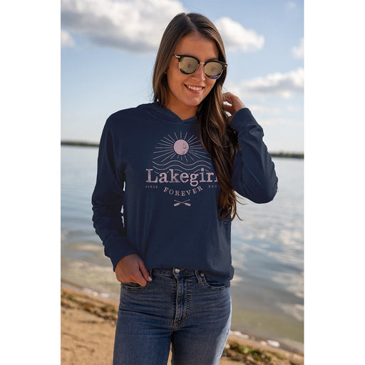 Lakegirl : Sun Paddle Hoodie Tee - Lakegirl : Sun Paddle Hoodie Tee