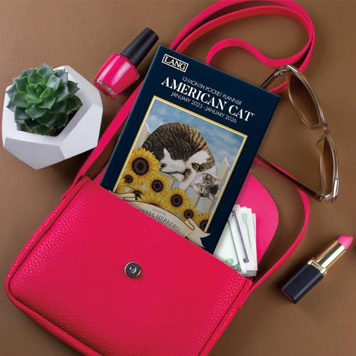 Lang : American Cat 2025 Monthly Pocket Planner by Lowell Herrero - Lang : American Cat 2025 Monthly Pocket Planner by Lowell Herrero