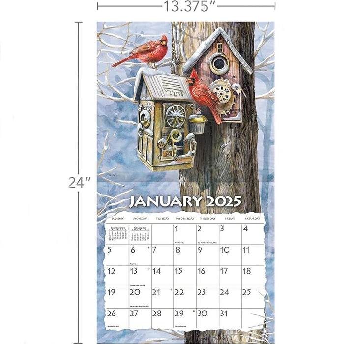 Lang : Birdhouses by Tim Coffey 2025 Wall Calendar - Lang : Birdhouses by Tim Coffey 2025 Wall Calendar