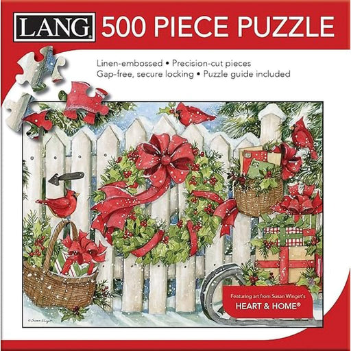 Lang : Christmas Fence Puzzle - 500 Pc - Lang : Christmas Fence Puzzle - 500 Pc