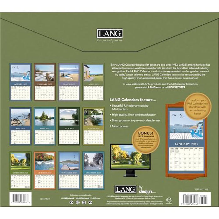 Lang : Cottage Country by David Ward 2025 Wall Calendar - Lang : Cottage Country by David Ward 2025 Wall Calendar