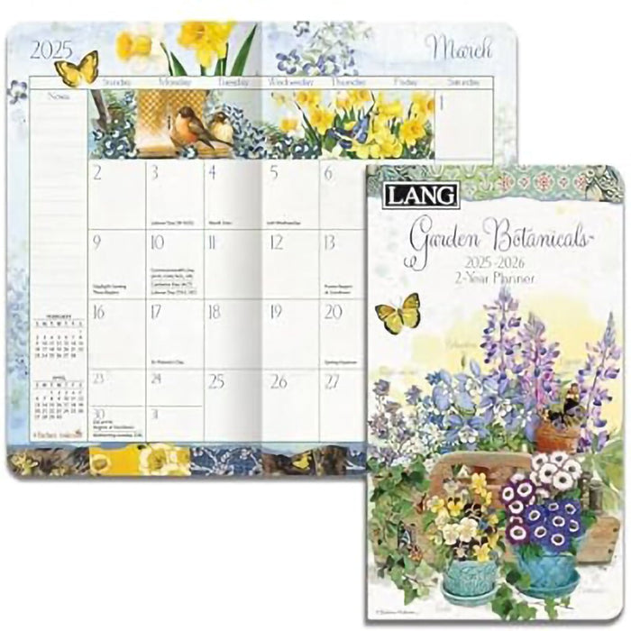 Lang : Garden Botanicals 2025 2 Year Pocket Planner by Barbara Anderson - Lang : Garden Botanicals 2025 2 Year Pocket Planner by Barbara Anderson